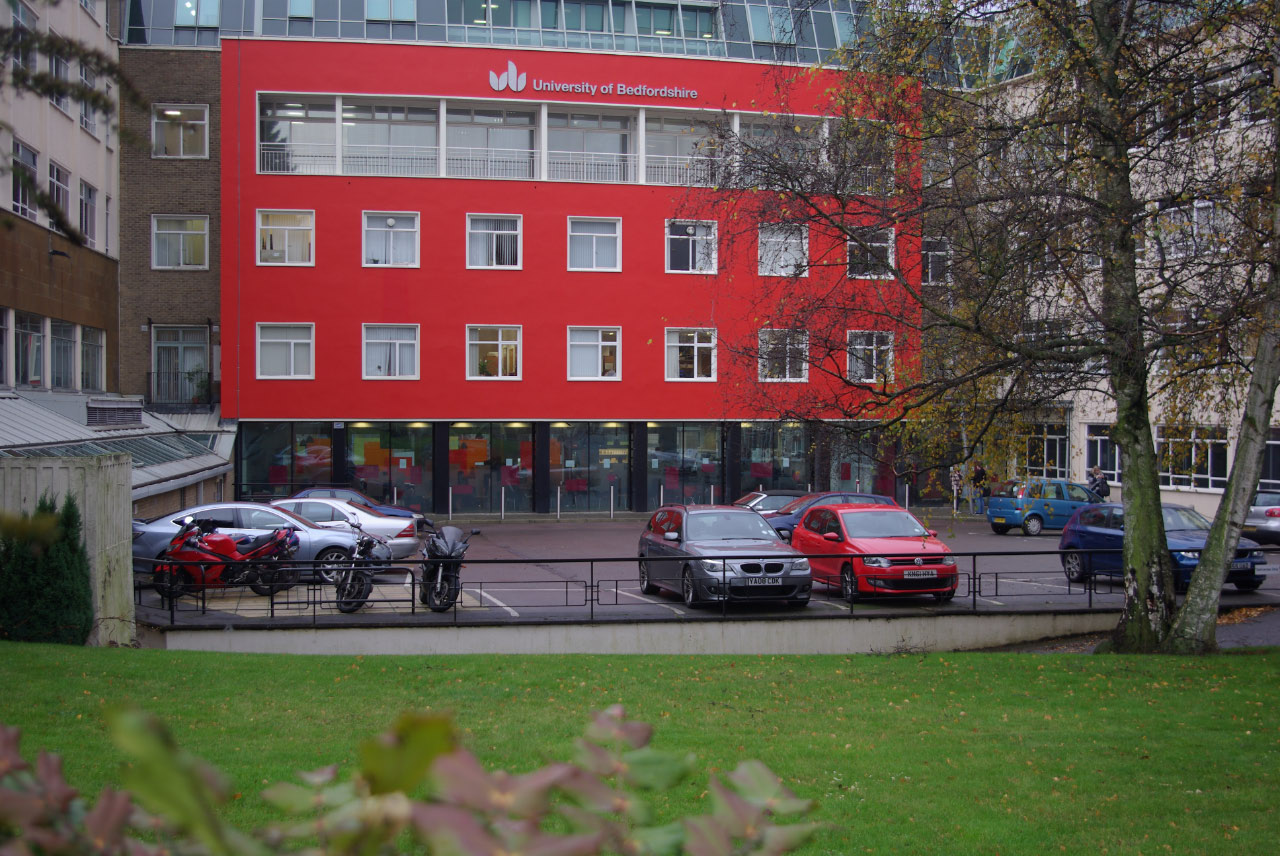 Bedfordshire University campus in Luton, England