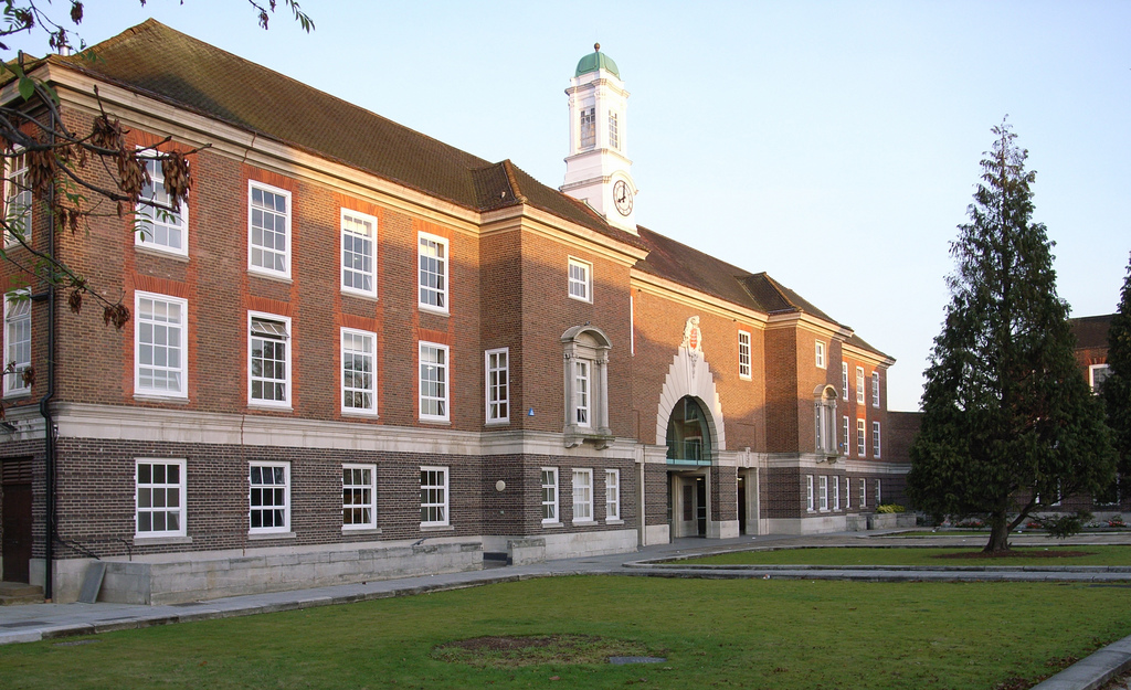 Middlesex University campus in London, England