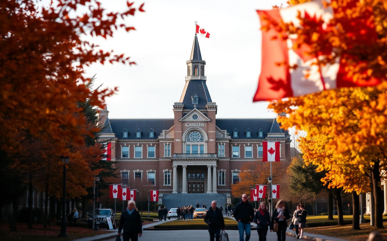 Students studying in Canada