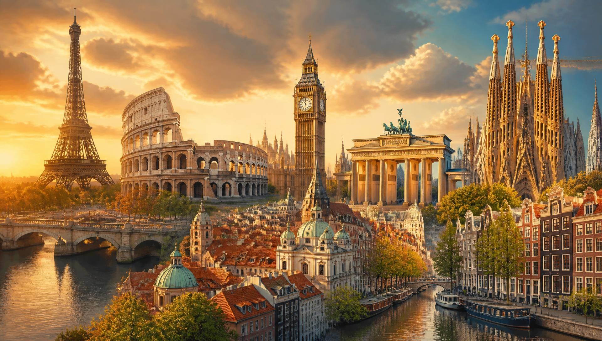 European landmarks — study in Europe from Dubai